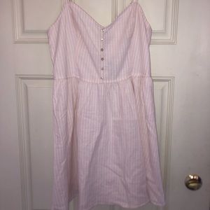 Pink striped dress